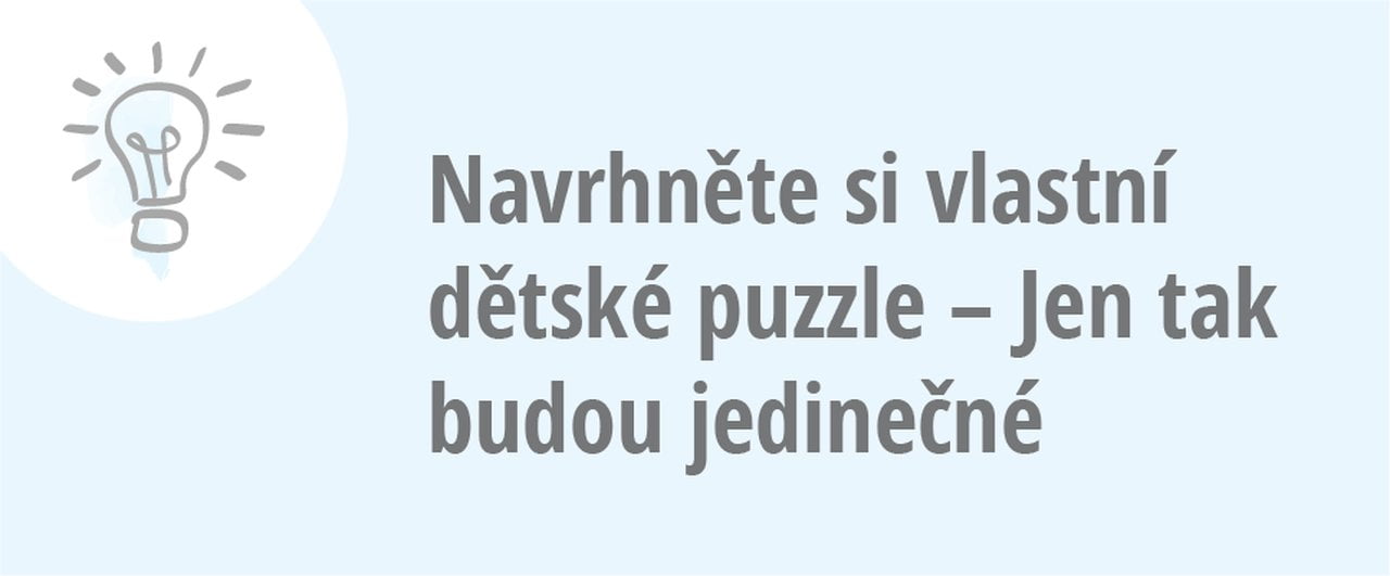 Vytvořit dětské puzzle