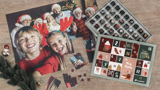 Puzzle jako Adventní kalendář s vlastní fotkou