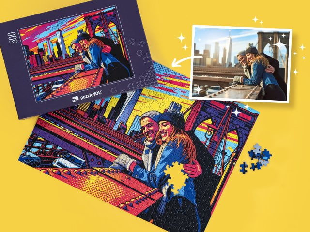 Puzzle z fotky AI Art - Pop Art
