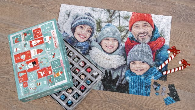 Puzzle jako Adventní kalendář s vlastní fotkou