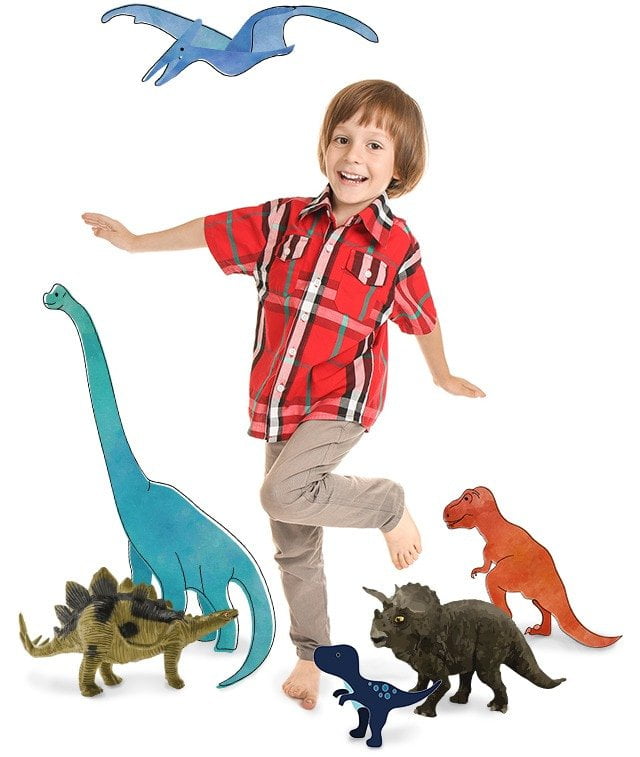 Dětské puzzle s dinosaury