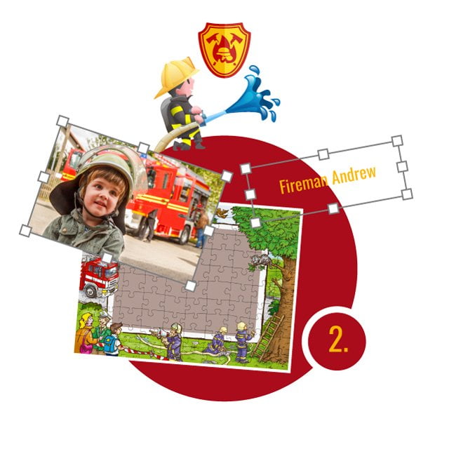Jak navrhnout puzzle s hasiči - 2